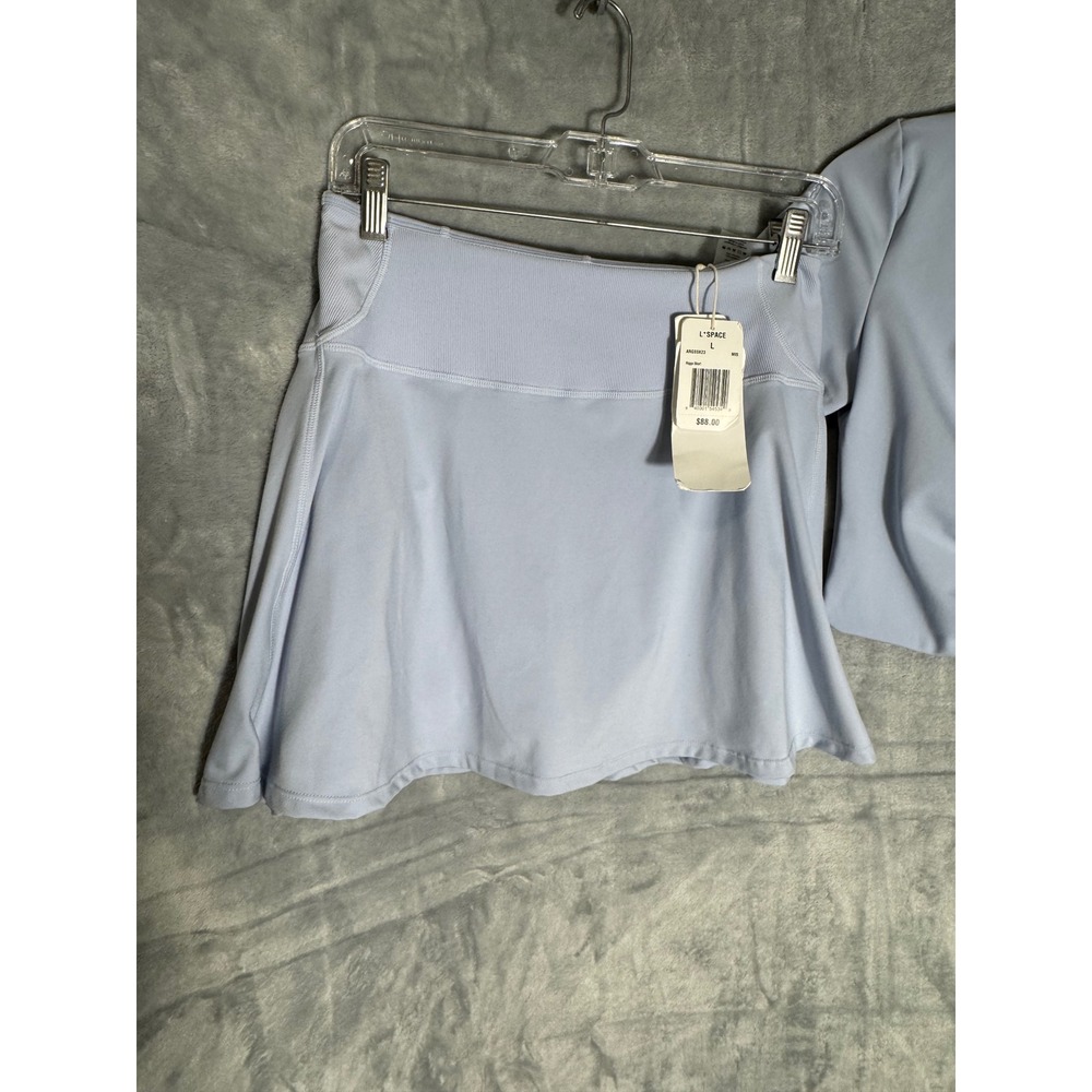 L*Space Active Warren Top and Riggs Skort Set Light Blue Tennis Golf Outfit NWT - Picture 2 of 16